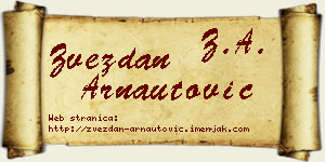 Zvezdan Arnautović vizit kartica